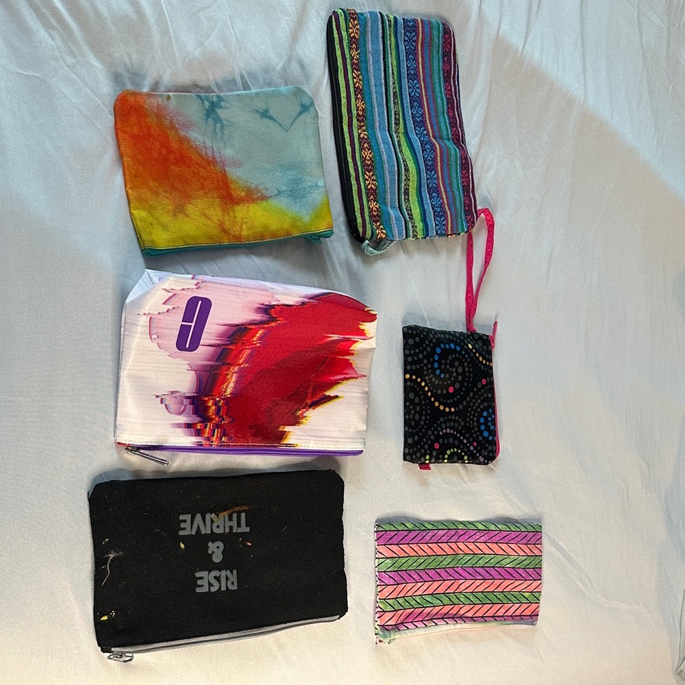 Colorful Kids Accessory Pouch Set